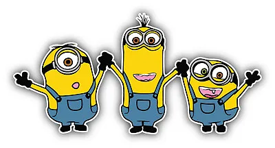 Minions Cartoon Friends Sticker Bumper Decal - ''SIZES'' • $3.75