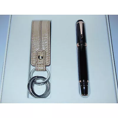 £506 • Buy New Montblanc Marron Red Gold Rollerball (38265) & La Vie De Boheme Key Ring Set