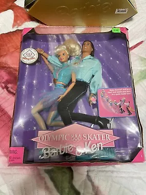 USA OLYMPIC SKATER BARBIE & KEN 1997 - Mattel #18726 UNOPENED BOX • $20