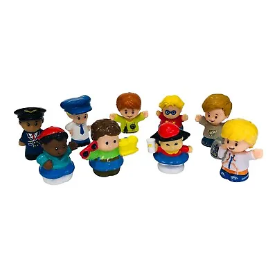 Little People Fisher Price Figures Lot McDonalds Bus Driver Pilot 1997 - 2016 • $29.07