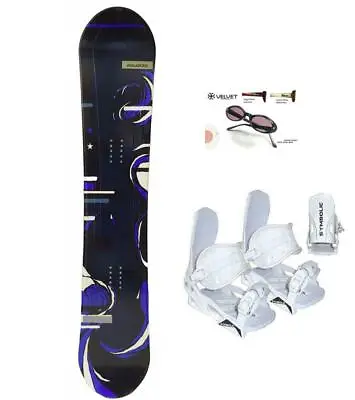 149cm Avalanche 2nd Snowboard And White Bindings S Package +Shadz+ Burton Cre19 • $219.95