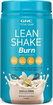 GNC Total Lean Lean Shake Burn Dietary Supplement - Vanilla Creme - 1.67 LB • $69.99