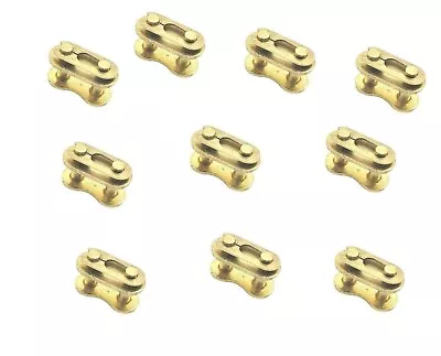 10 Gold Links Master Link Fit 420 Chain For Atv Chain Dirt Bike Coolster • $10.95