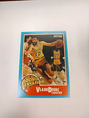 1990-91 Fleer - Rookie Sensation #9 Vlade Divac (RC)(PWE) • $1.79