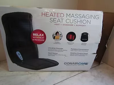 NIB Conair Body Benefits Heated Massaging Back & Seat Cushion • $20.99