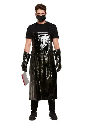 MENS SCARY BUTCHER Fancy Dress Halloween Costume Outfit Saw Serial Killer Hostel • £13.99