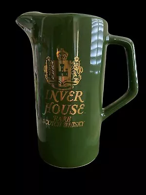 Inver House Rare Scotch Whiskey Green Water Pitcher Pub Jug Flagon Barware • $25