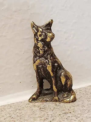 $7.99 • Buy Vtg Brass German Shepherd Dog Figurine