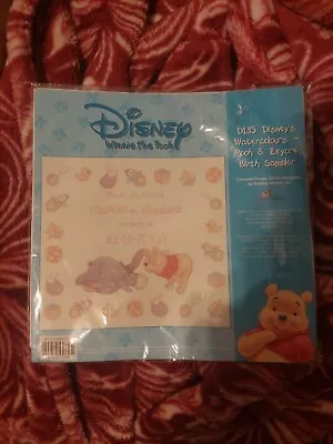 Disney Winnie The Pooh D135 Pooh And Eeyore Birth Sampler Brand New • £17.99