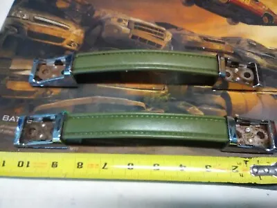 Vintage Car Truck Interior Door Panel Accessory Green Pull Straps Pair Part • $20