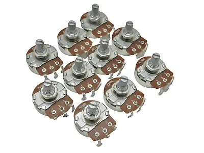 10 Pc. A250K Full Size 15MM Guitar Bass Tone Control Pot Potentiometer • $10.75