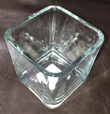 £10.38 • Buy (1) Glass Square Vase 3.4 Inch – Clear Cube Shape Flower Vase Candle Holders