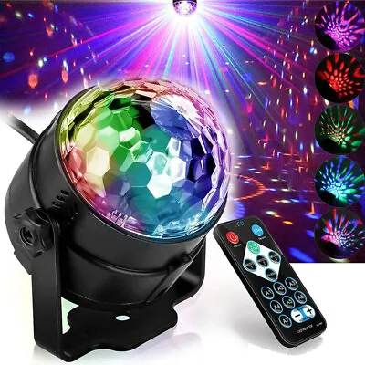 Party Magic Disco Ball Light LED Club RGB Rotating Club DJ Stage Lights +Remote • $5.99