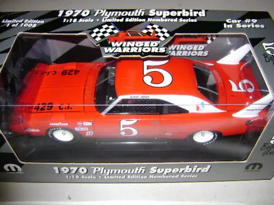 *RARE* Ertl 1/18 1970 Plymouth Superbird *Unser #5 - Winged Warrior #9 - 1/1000* • $149.99