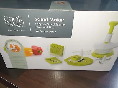 Naked Cook Manual Salad Maker Chops Slices Etc Colour Grey • £13.99