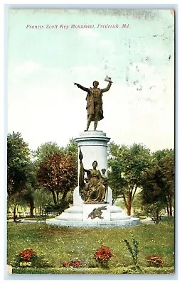 POSTCARD Francis Scott Key Monument Frederick Maryland MD Statue  • $7.95