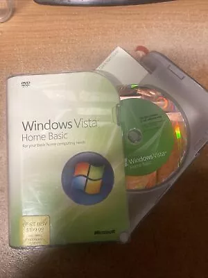 Microsoft Windows Vista Home Basic DVD 32-Bit Full Retail Version Product Key • $25