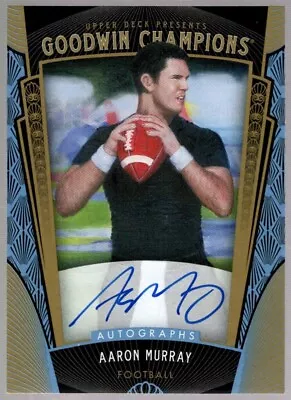 Aaron Murray Mint Chiefs On Card Auto Sp Ssp 2015 Ud Goodwin Champions Autograph • $0.99