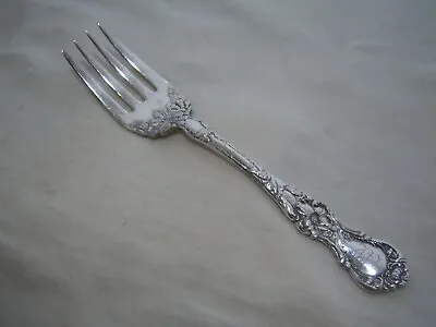 1835 R WALLACE A1 ORNATE FLORAL SERVING MEAT FORK Silver Plate  • $22.50