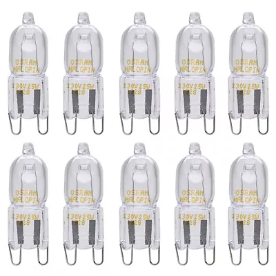 £31.90 • Buy 10X OSRAM Oven Halopin 25w G9 Halogen Capsule Light Bulb For Cooker / Microwave