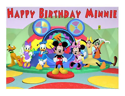 Mickey Mouse Clubhouse Edible Cake Image Frosting Sheet Party Decoration • $9.95