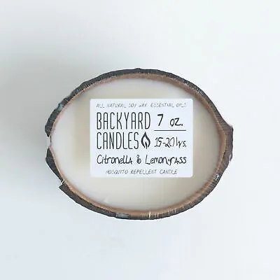 Coconut Shell Outdoor Candle - Double Cotton Wick • $16