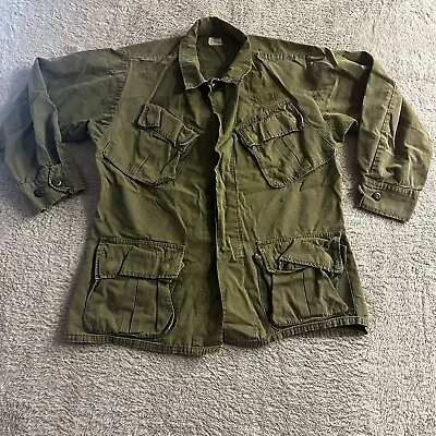 US Army Vietnam Era Vintage 1966 OG 107 Class Field Jacket Size Small Short • $100