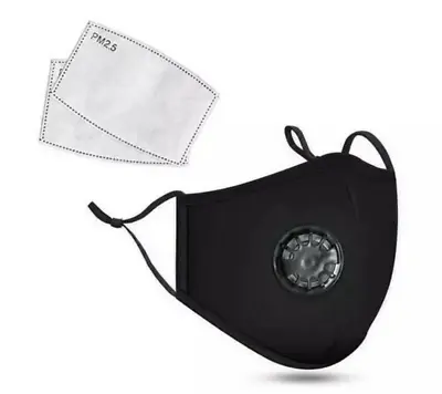 Cotton Face Mask With 2 Filters Washable Reusable Activated Carbon Respirator • $5.99