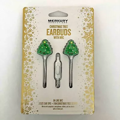 Chistmas Tree Earbuds With Mic - NEW - In Original Packaging  • $4.99