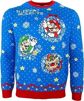 Nintendo Super Mario Jumper Ugly Christmas Sweater US XS Brand New & Sealed! • $19.99