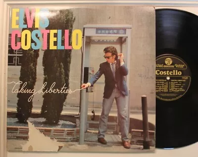 Elvis Costello Lp Taking Liberties On Columbia - Vg++ To Nm / Vg To Vg+ (Paper L • $11.99