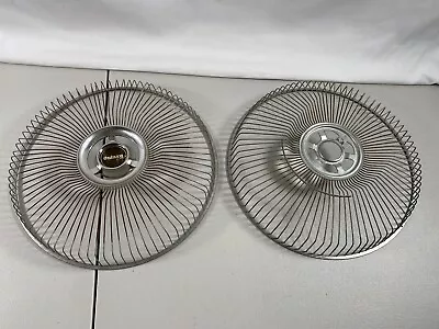 Vintage Galaxy Oscillating Fan 12” Front And Back Grill W/Logo Brown Type 12-1 • $14.22