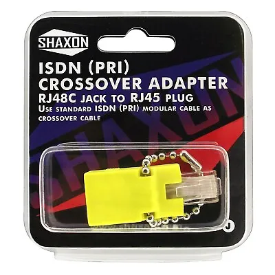 $21.26 • Buy Shaxon RJ48C To RJ45 ISDN Crossover Adapter Yellow MAISDNPCFM-Y-B