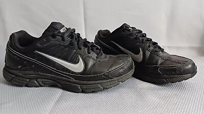 Nike Dart 8 Men's Running Shoes Black & Silver Lace Up US Size 9 VGC • $26.95