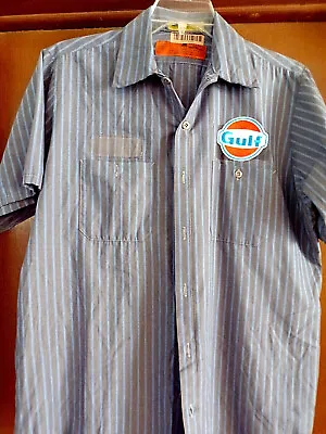 Gulf Gasoline  Mechanic-shop Short Sleeve Work Shirt  Used/recycled Hotrod • $18.95