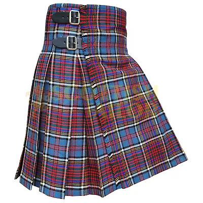 Handmade Traditional Anderson Modern Tartan Box Pleated Tartan Kilt For Men • $69