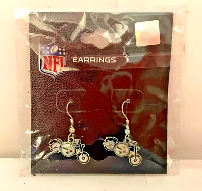New With Tags Pittsburgh Steelers Motor Cycle Earrings Please Read • $7