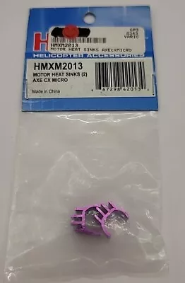 Heli Max Motor Heat Sinks Axe CX Micro Purple Anodized Rc Helicopter HMXM2013 • $39.99