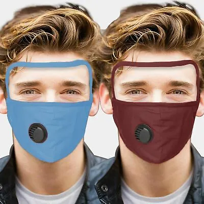£3.44 • Buy Face Mask Protective Visor Eye Shield Cotton Face Scarf With Reusable Filter New