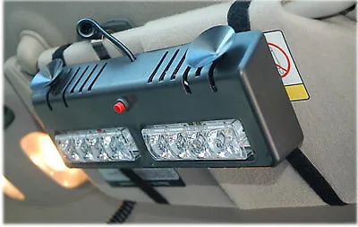 White LED Visor Strobe Fire Ems Emt Tow Truck Construction Bright Light • $24.99