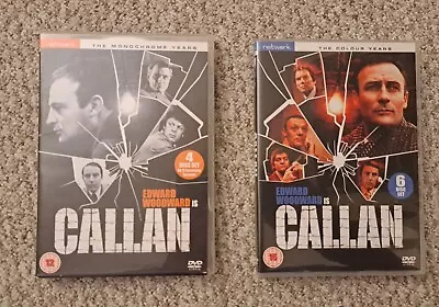 Callan : The Colour Years & The Monochrome Years. Edward Woodward. Free Postage! • £29.99