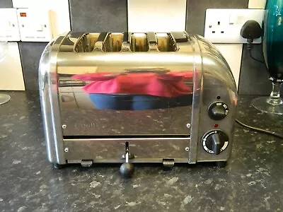 Dualit 4 Slice  Classic Toaster-  Stainless Steel And Chrome   Finish • £5