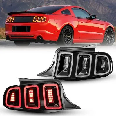 Clear Lens Tail Lights For 2010-2014 Ford Mustang Sequential Turn Signal Lamps  • $399.99