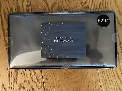 Charcoal Grey Pure Silk Pillowcase - Brand New - M&S • £19.99