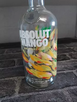 Absolut Mango Empty Vodka Bottle Retro Upcycle Art Deco Steampunk Lamp Decorativ • £4.40