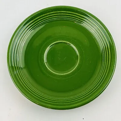 Vintage Fiesta Forest Green Saucer 6  Replacement Fiestaware HLC 1950s • $9.99