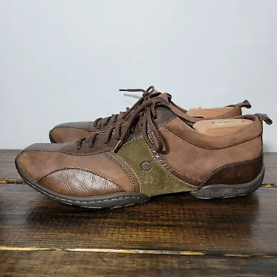 Born Men's Sneaker Brown Leather Shoes M6586 CQH10 Size 12 • $25