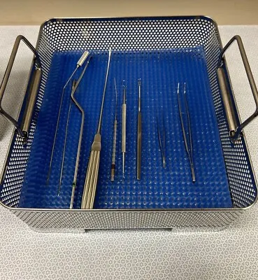 $220 • Buy Set Of 9 V. Mueller/Storz Surgical ENT Instruments W/ Tray