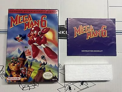 Mega Man 6 (Nintendo NES) Box Manual • $174.85