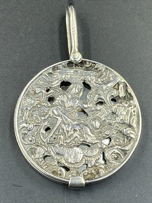 £65 • Buy Victorian Silver Chatelaine Mirror 